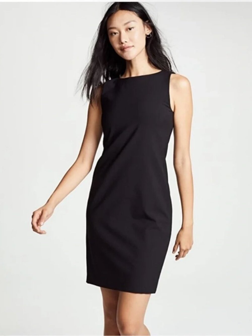 Theory Betty II Shift Dress Wool Black Size 0